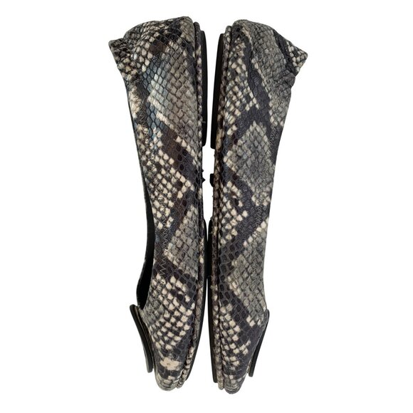 Tory Burch Womens Python Print Minnie Travel Ballet Flats Size 8 A10070 - Picture 8 of 10